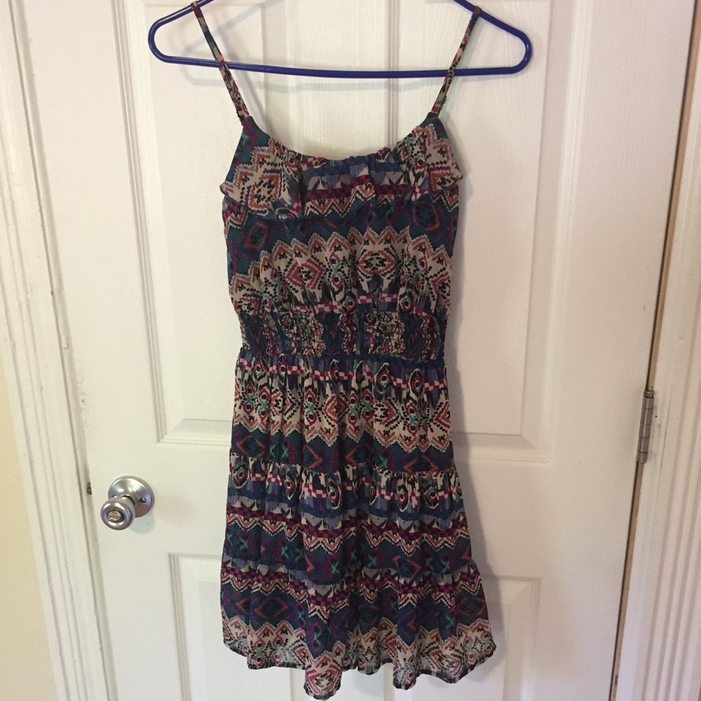 Delia’s Tribal Pattern Strappy Dress - Size XS